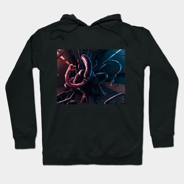 Venomized Alien Hoodie by rafafloresart